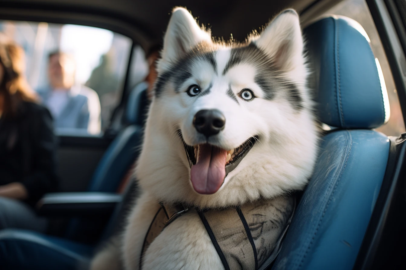 Chevrolet Suburban back seat cover for Siberian Huskies