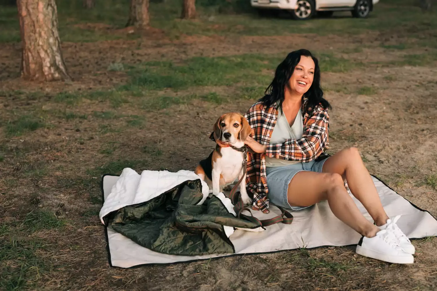 picnic blanket with bag