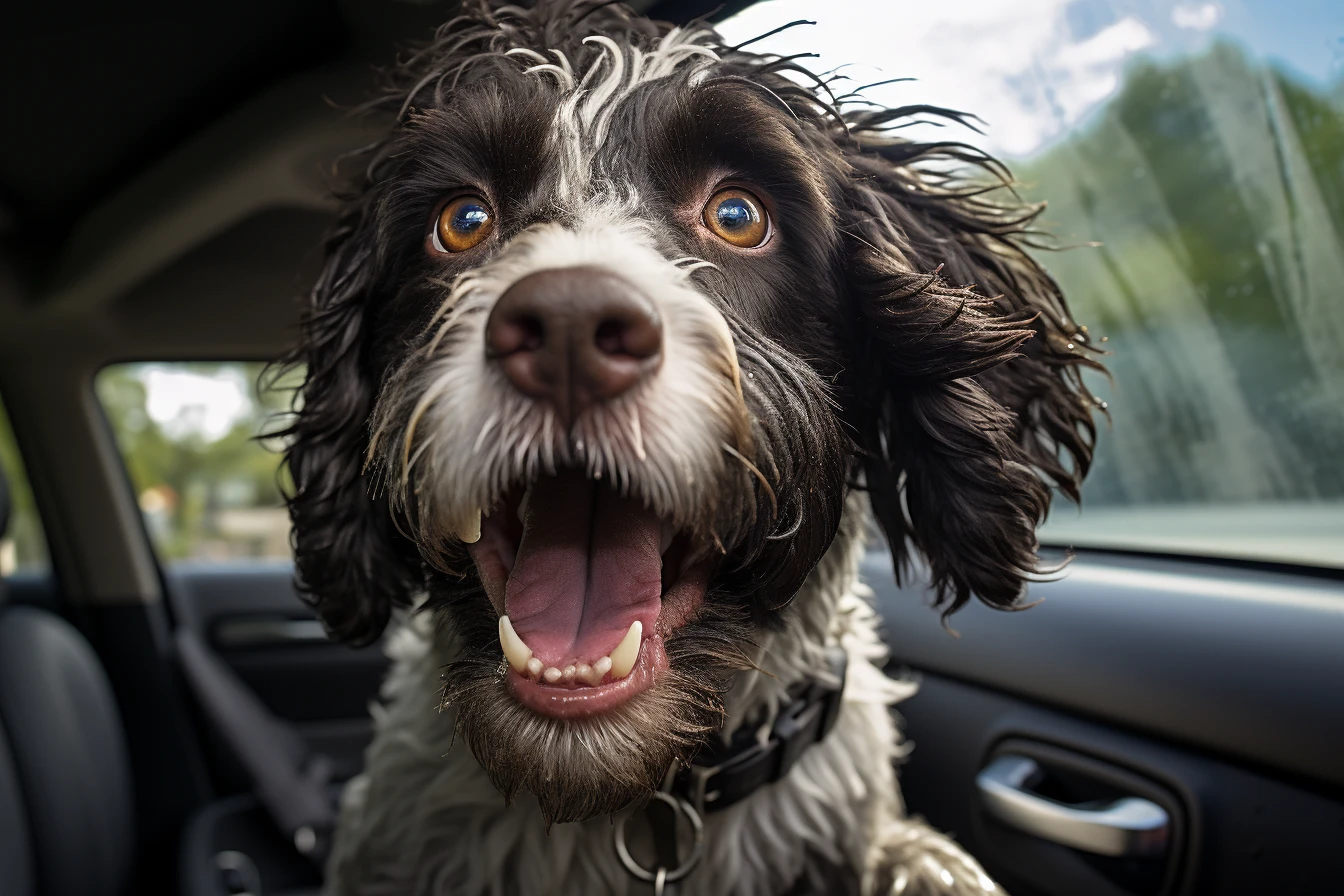 Hyundai Sonata back seat cover for Portuguese Water Dogs