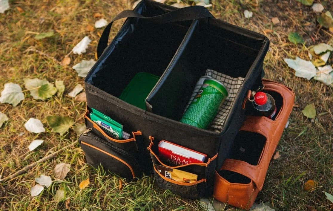 Toyota Corolla organizer for road trip