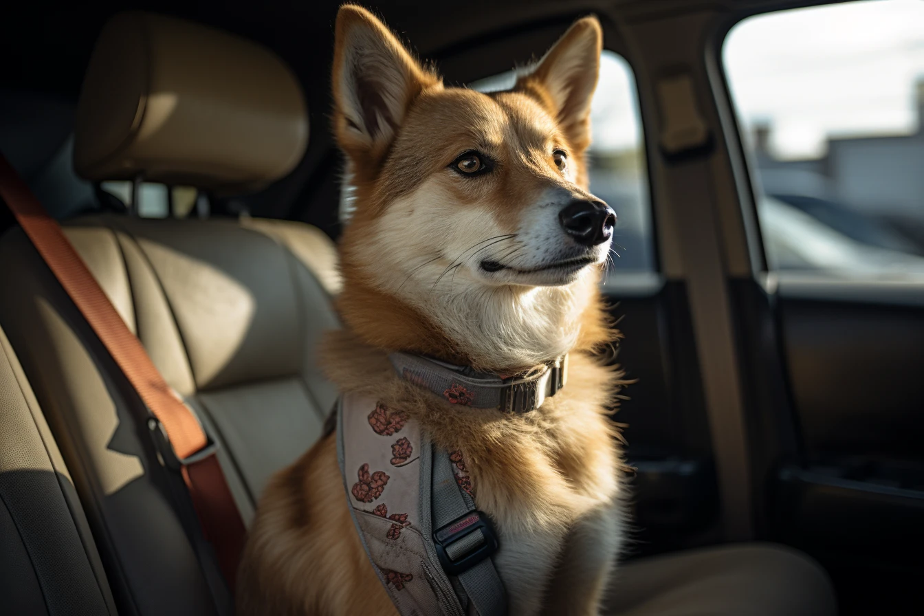 Hyundai Elantra Dog Car Seat for Norwegian Lundehunds